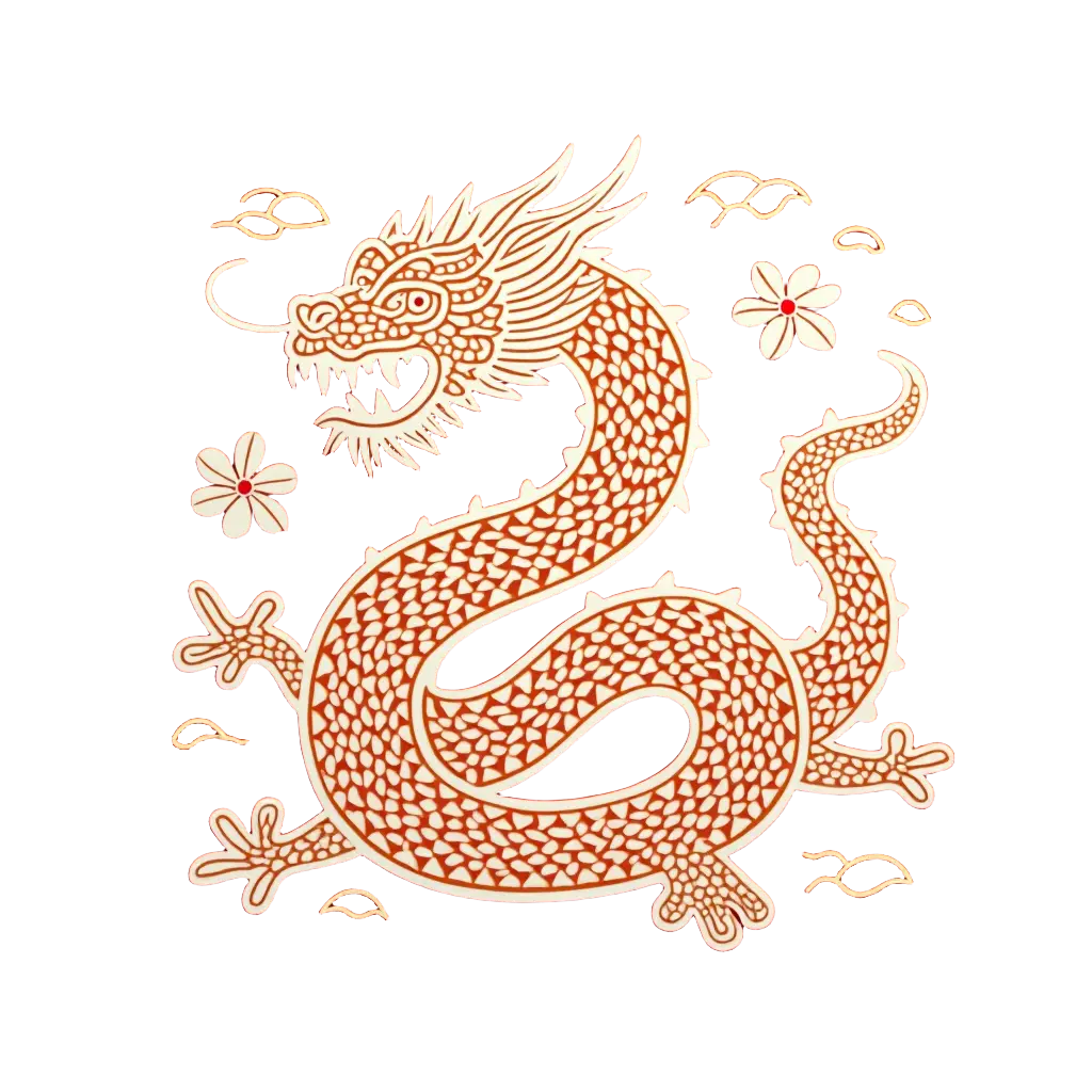 Traditional Chinese Dragon Illustration